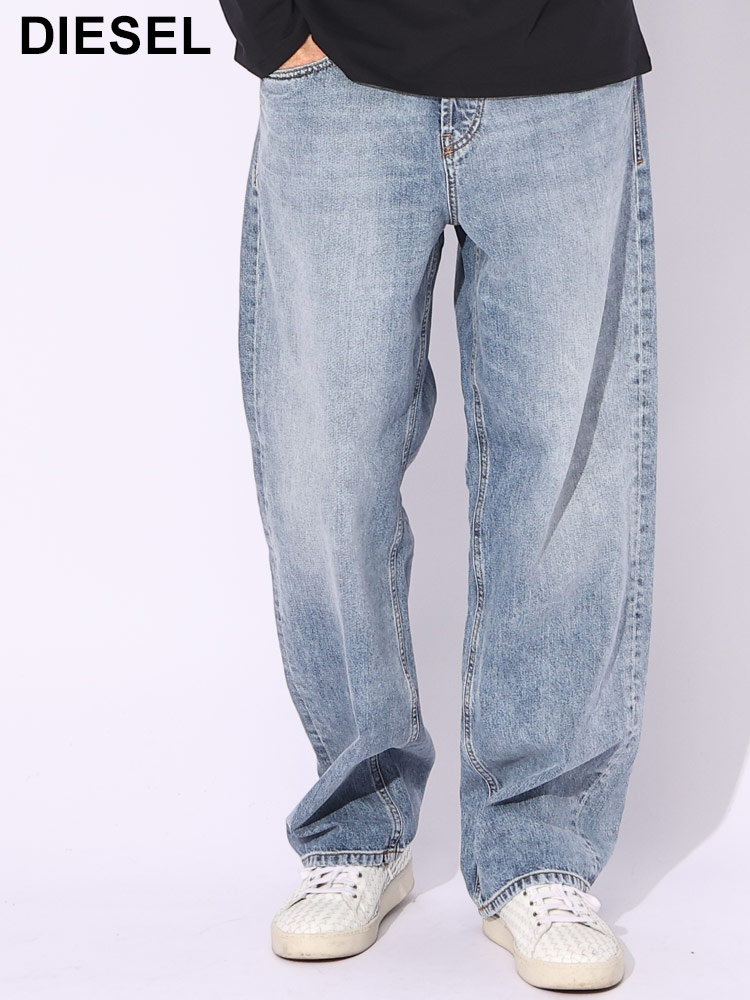 DIESEL (ディーゼル) ルーズフィット ストレート デニム ジーンズ