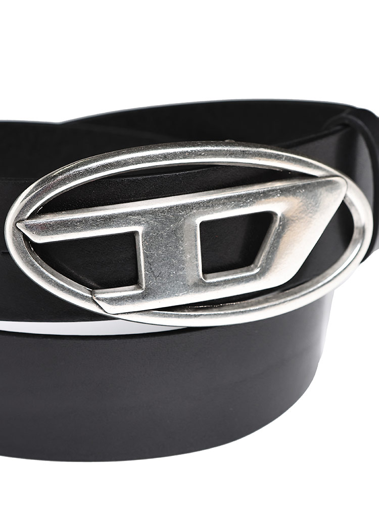 DIESEL (ディーゼル) プルアップレザー Dロゴ バックル留め ベルト 1DR