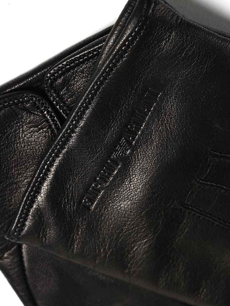 EMPORIO ARMANI (エンポリオアルマーニ) ラムレザー 裏ウール グローブ