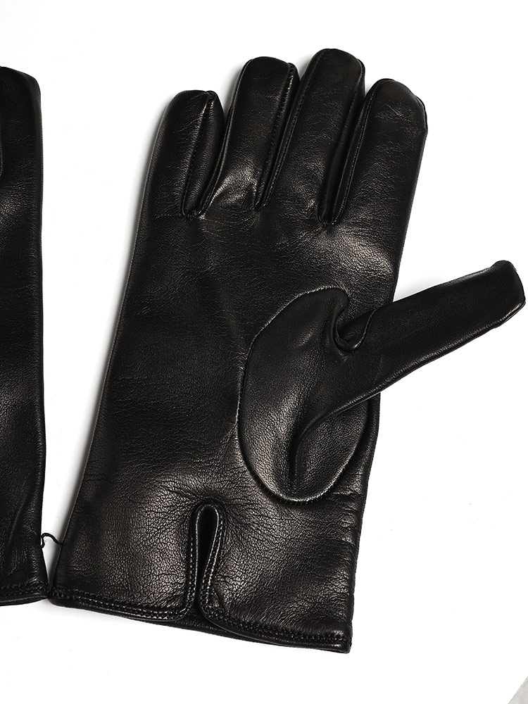 EMPORIO ARMANI (エンポリオアルマーニ) ラムレザー 裏ウール グローブ