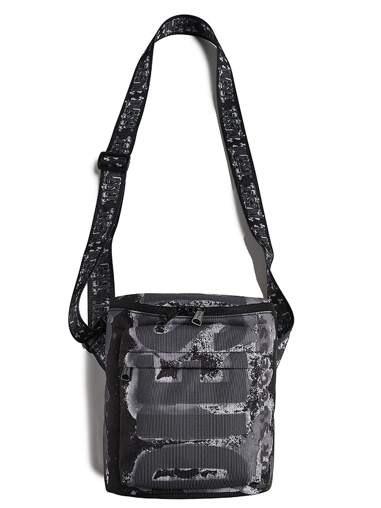 DIESEL (ディーゼル) ロゴプリント ショルダーバッグ RAVE