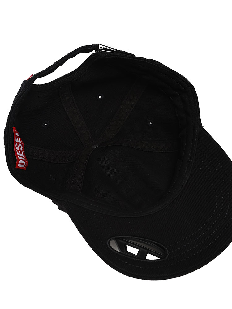 DIESEL (ディーゼル) オーバルDロゴ メタルプレート キャップ