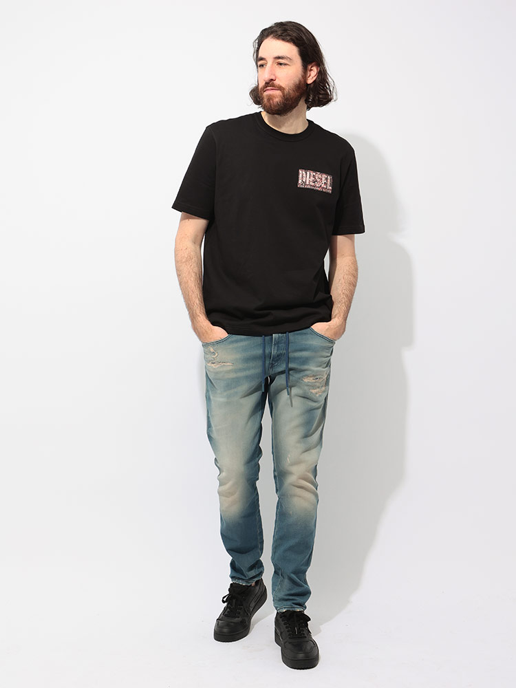 DIESEL (ディーゼル) ウエストコード スリム JOGGジーンズ 2062 D