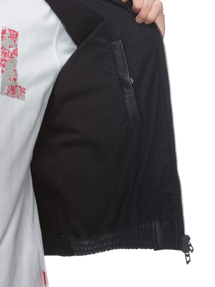 DIESEL (ディーゼル) デニム レザーコンビネーション ジップ ブルゾン