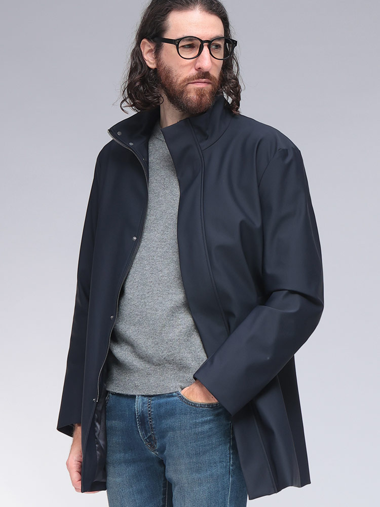 EMPORIO ARMANI (エンポリオアルマーニ) スタンドカラー ハーフコート