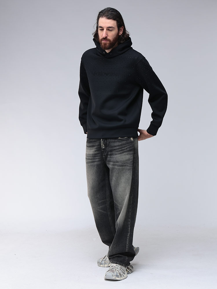 EMPORIO ARMANI (エンポリオアルマーニ) スワロフスキー ロゴ プル