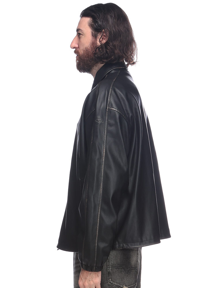 DIESEL (ディーゼル) 合成皮革 フルジップ ジャケット DSA192790LHBE