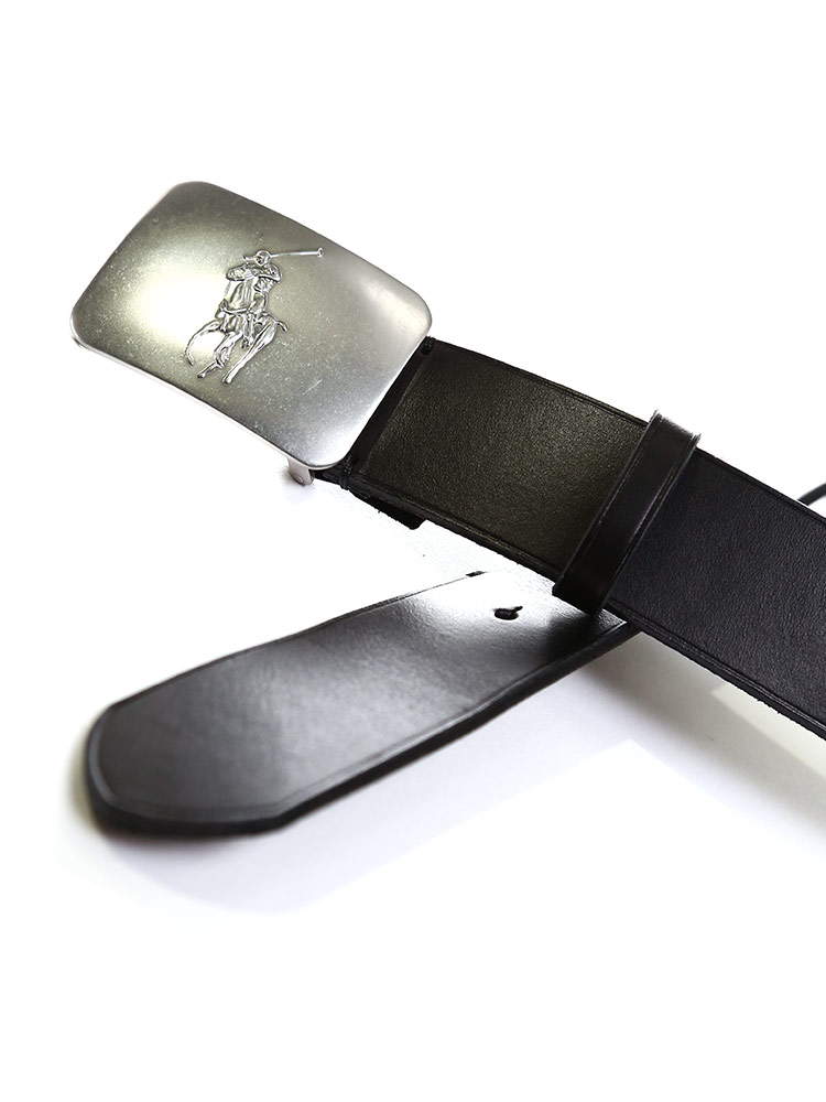 POLO RALPH LAUREN (ポロ ラルフローレン) ロゴプレート レザー ベルト