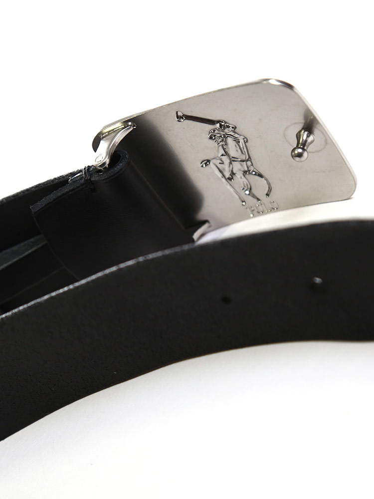 POLO RALPH LAUREN (ポロ ラルフローレン) ロゴプレート レザー ベルト