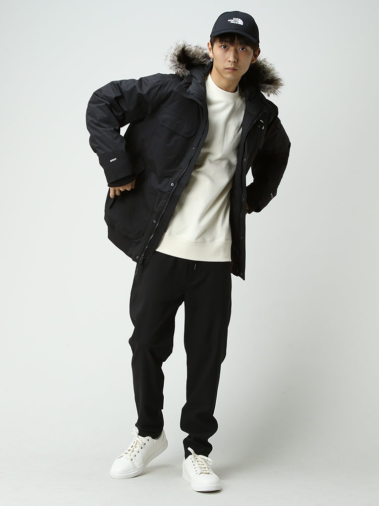 THE NORTH FACE (ザ ノースフェイス) ロゴ刺繍 フード フルジップ