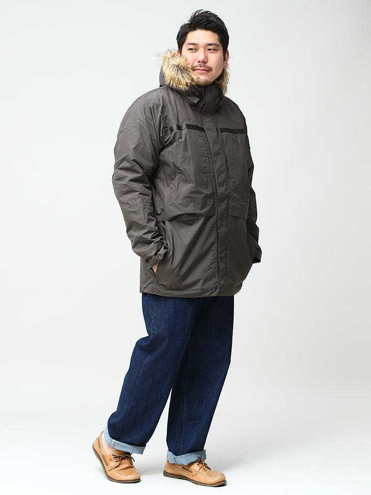 大きいサイズ メンズ HELLY HANSEN (ヘリーハンセン) Primaloft ファー