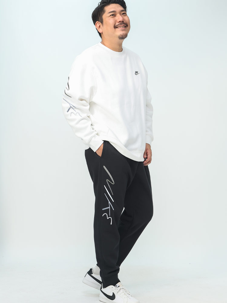 Nike Club Fleece Brushed Back Graphic Crew ロゴ クルーネック