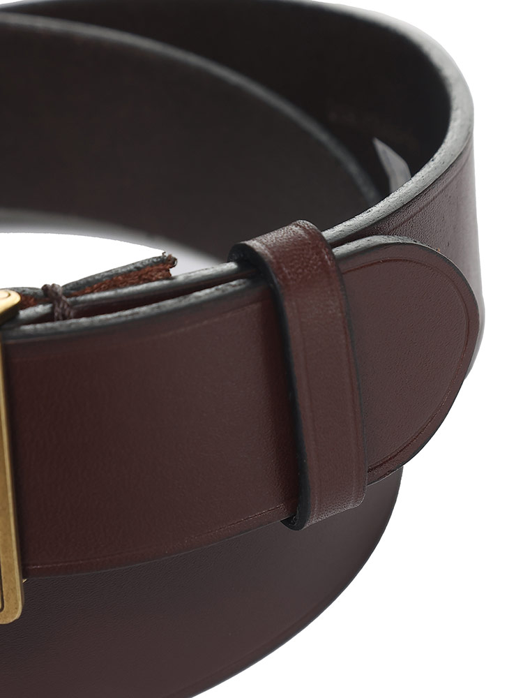 POLO RALPH LAUREN (ポロラルフローレン) プレートロゴ レザー ベルト