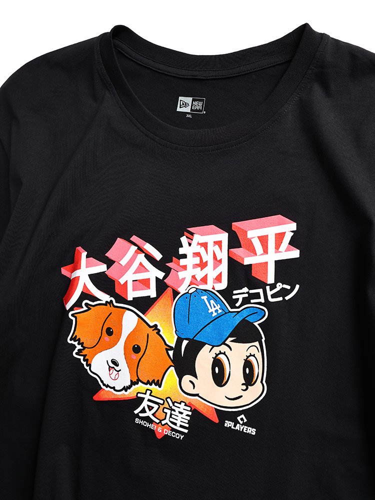 半袖 Tシャツ NEW ERA×MLB 大谷翔平×デコピンプリント トップス シャツ