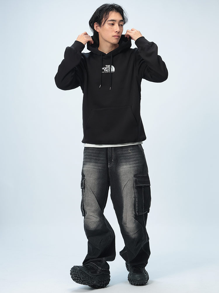 THE NORTH FACE (ザ ノースフェイス) 裏起毛 ロゴプリント プル