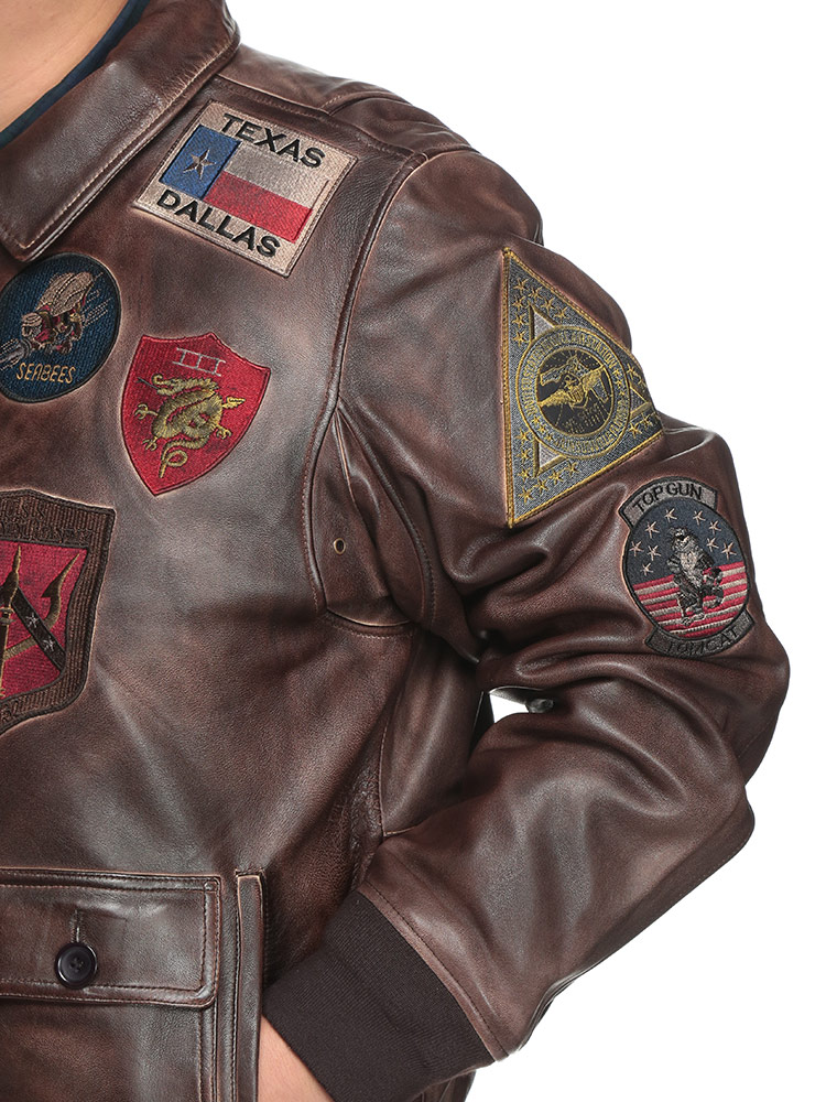 ボンバージャケット 天然皮革 ヴィンテージ アウター ブルゾン 革