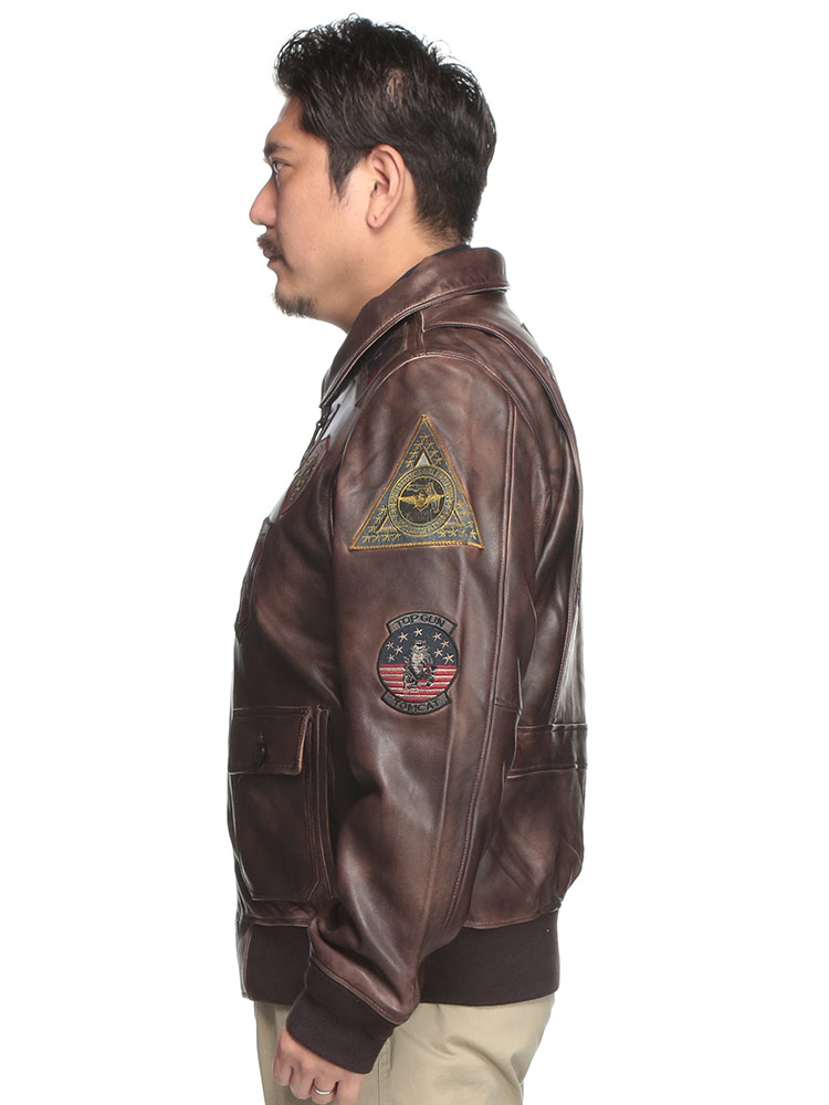 ボンバージャケット 天然皮革 ヴィンテージ アウター ブルゾン 革