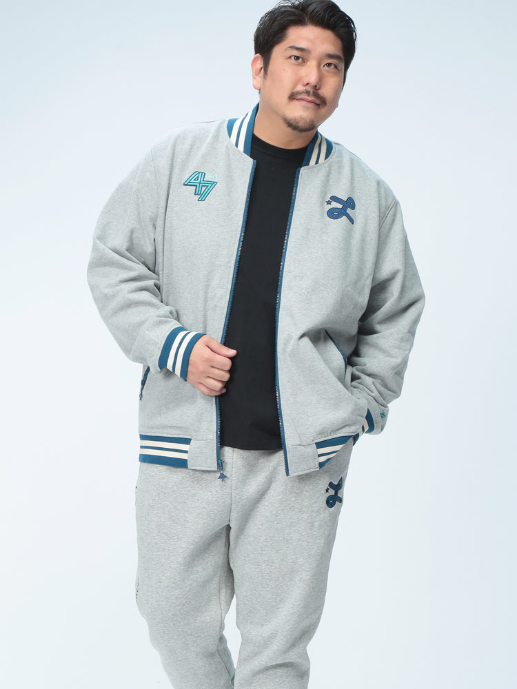 ボンバージャケット スウェット バックロゴ CREATIVE REVOLUTION