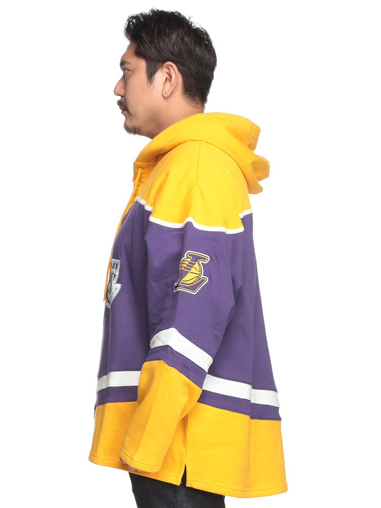 プルオーバー パーカー 裏起毛 NBA LOS ANGELS LAKERS ロゴ トップス
