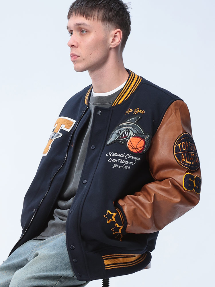 TOPGUN (トップガン) シャーク 切り替え フルジップ ボンバー