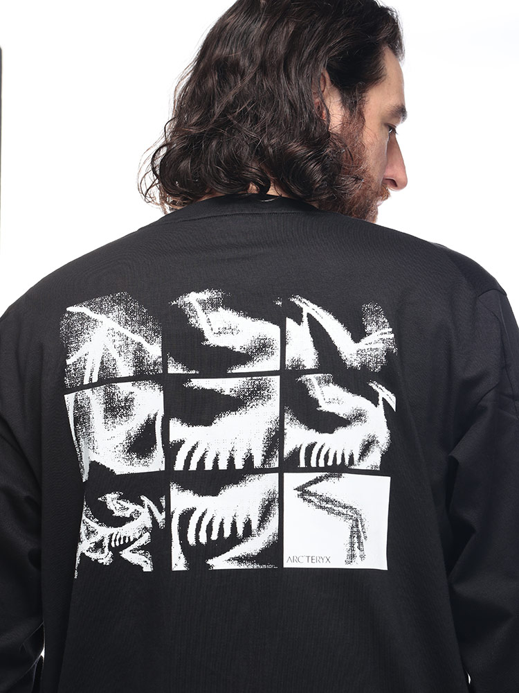 ARC'TERYX (アークテリクス) バックプリント クルーネック 長袖 T