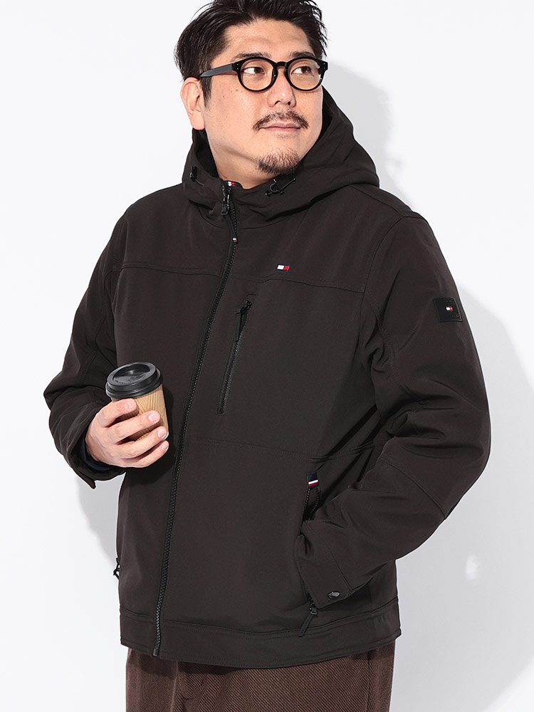 ジャケット 撥水 フルジップ 裏ボア SOFTSHELL PERFORMANCE HOODY
