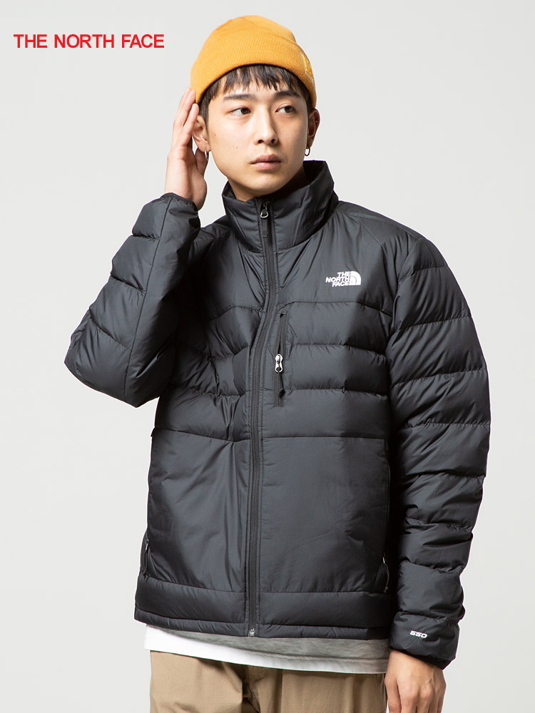 THE NORTH FACE (ザ ノースフェイス) ロゴ刺繍 フルジップ スタンド