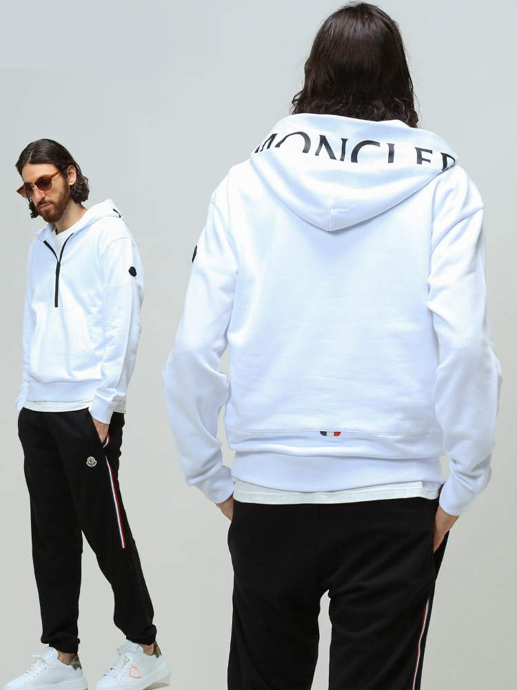 MONCLER モンクレール メンズ パーカー ブランド ロゴ フード ハーフ