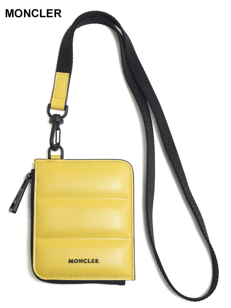 MONCLER (モンクレール) レザー キルティング ストラップ ウォレット