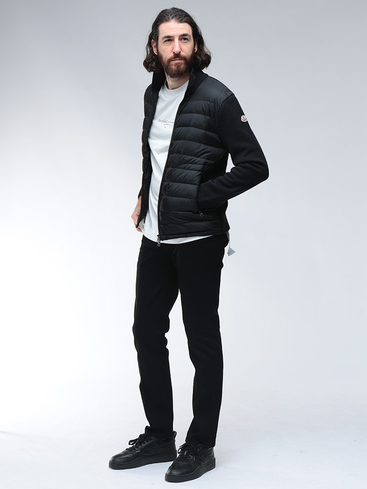 MONCLER (モンクレール) ハイネック ハーフニットダウンブルゾン