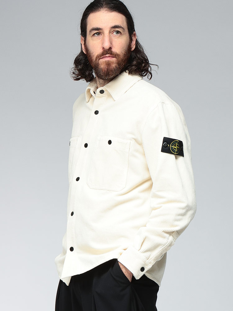 STONE ISLAND (ストーンアイランド) コーデュロイ 長袖 ワークシャツ