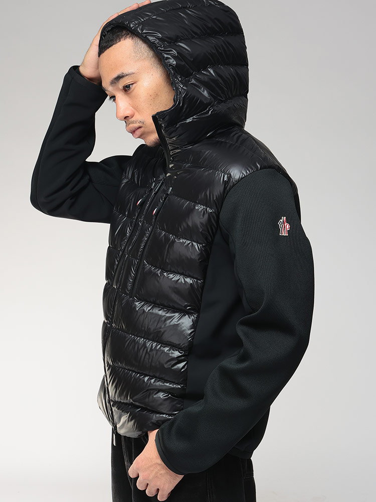 MONCLER (モンクレール) GRENOBLE スウェット切り替え フロントダウン