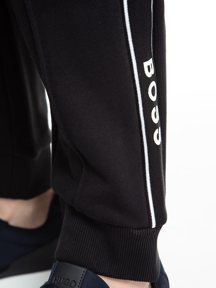 HUGO BOSS (ヒューゴボス) 裏起毛 サイドロゴ フルジップ パーカー