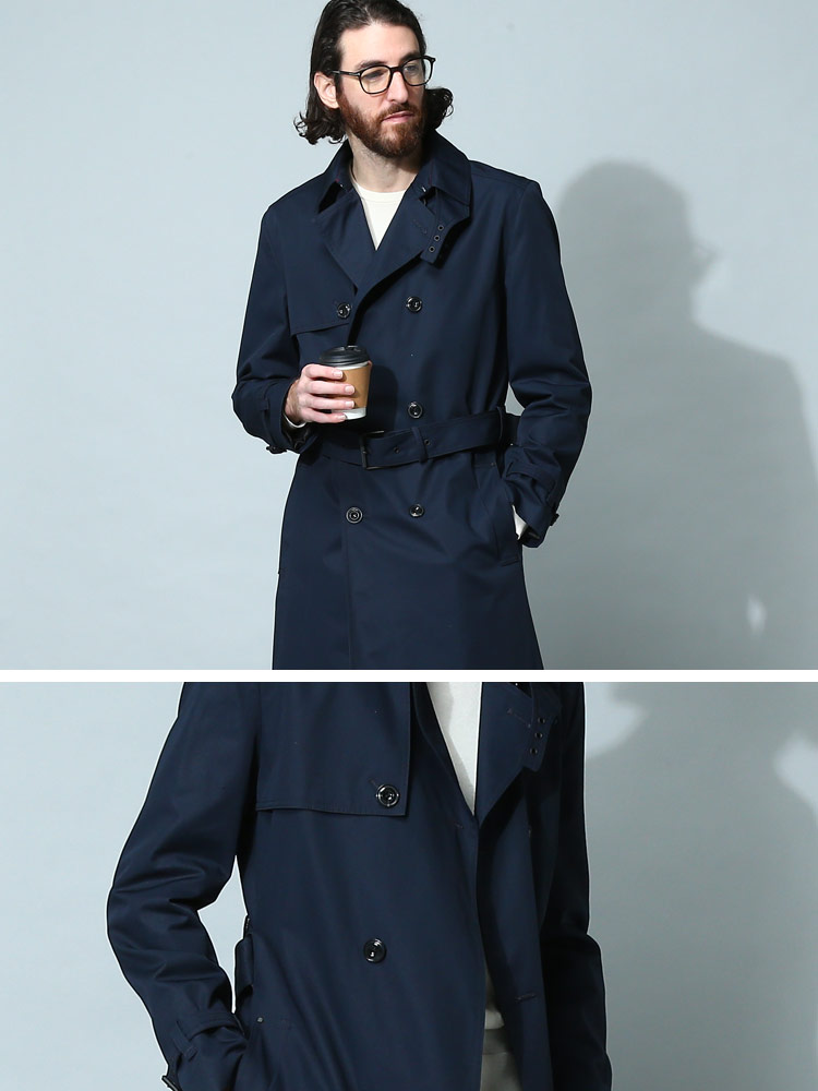 HUGO BOSS (ヒューゴボス) ダブル ロング トレンチコート