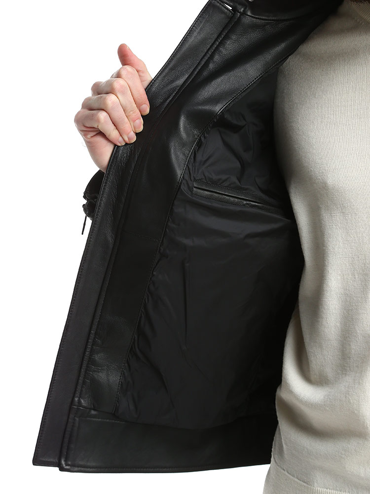 HUGO BOSS (ヒューゴボス) ラムレザー フルジップ ライダース