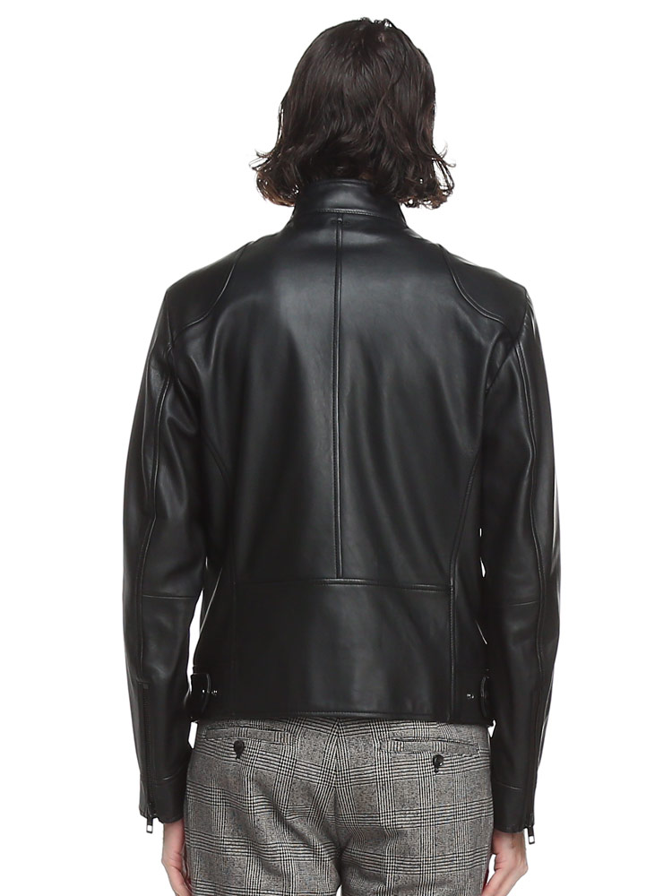 HUGO BOSS (ヒューゴボス) ラムレザー フルジップ ライダース