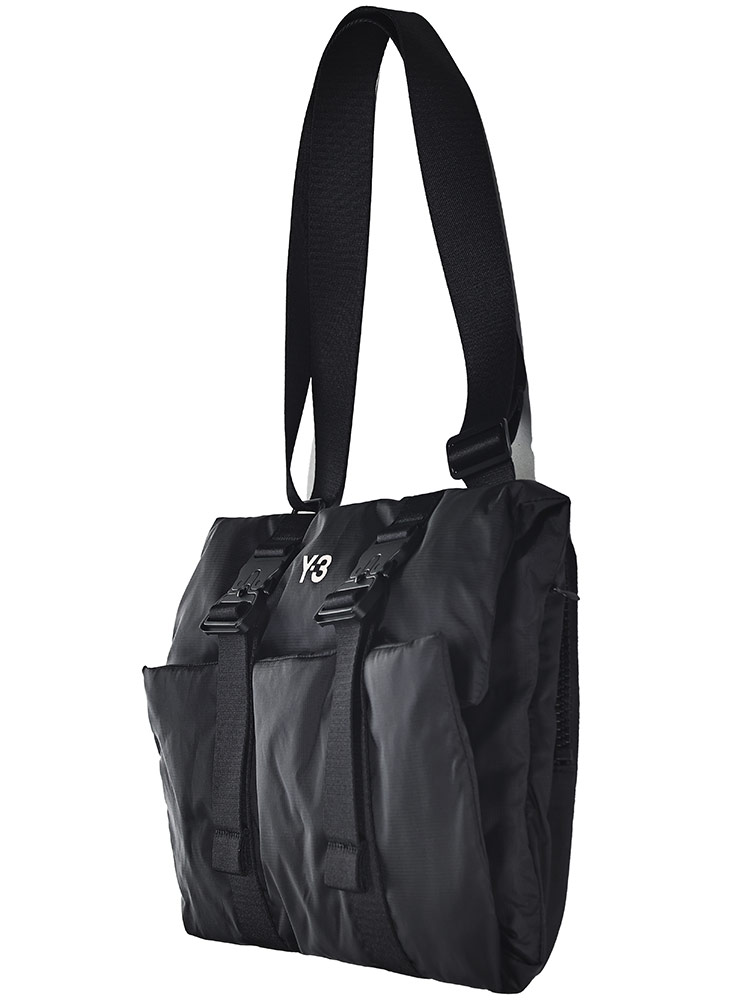 Y-3 (ワイスリー) ナイロン ロゴ PC収納 2WAY クロスボディバッグ