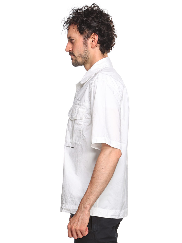 STONE ISLAND (ストーンアイランド) コットン 隠しボタン パッチ