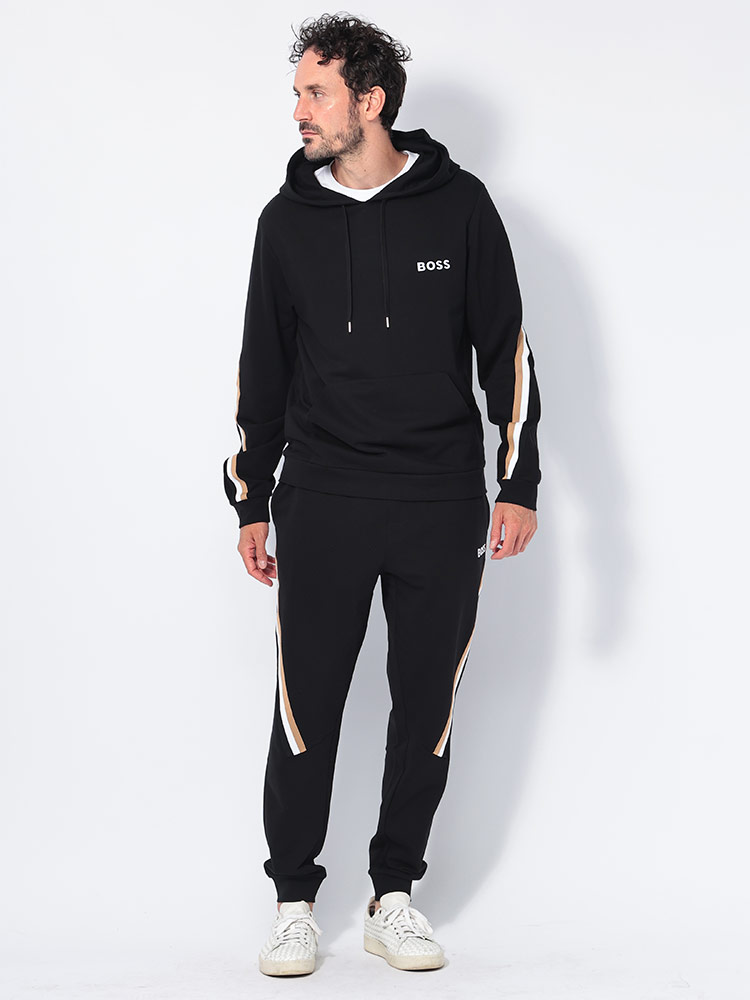 HUGO BOSS (ヒューゴボス) シグネチャーテープ プルオーバー パーカー