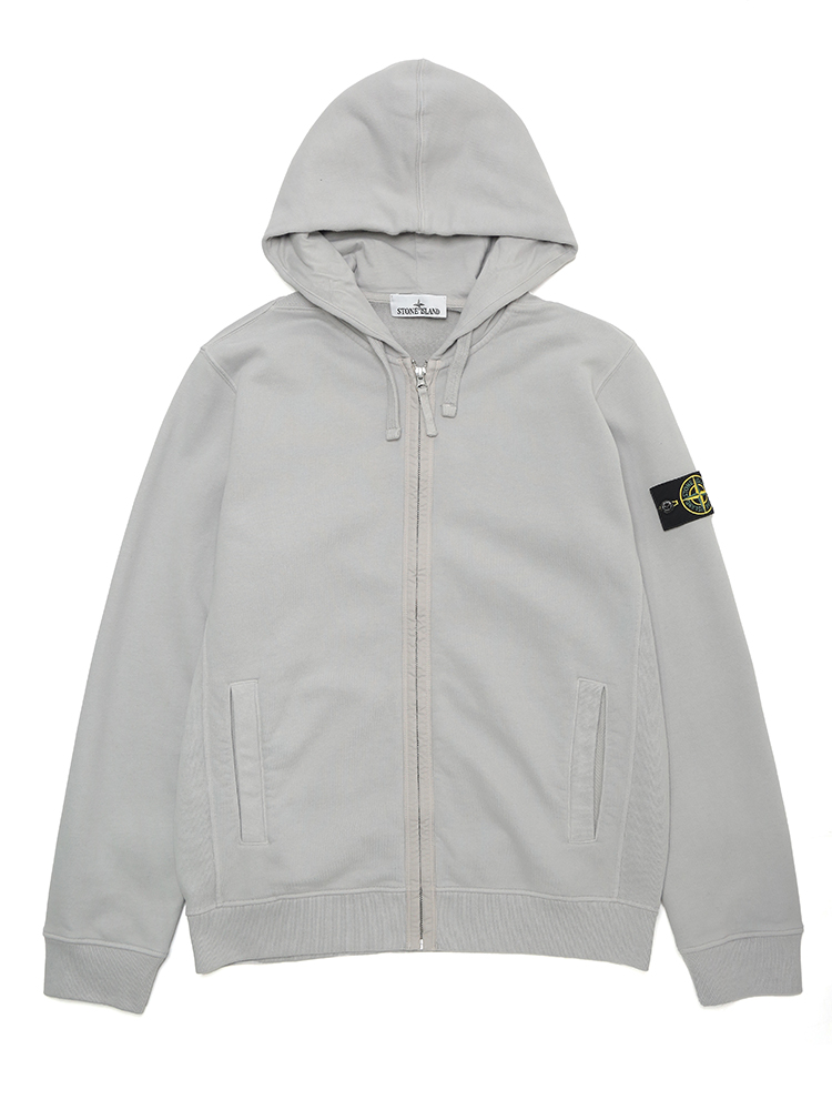 STONE ISLAND (ストーンアイランド) 裏起毛 ロゴパッチ フルジップ