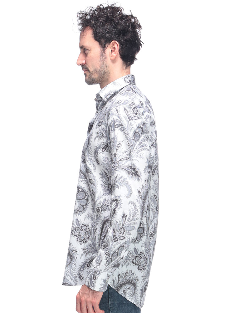 ETRO (エトロ) コットン ペイズリー柄 長袖 シャツ ETMRIB0199SA5L1