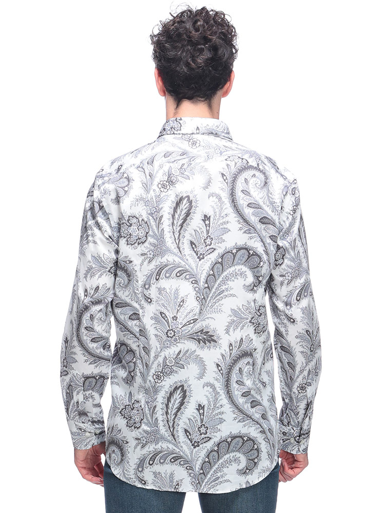 ETRO (エトロ) コットン ペイズリー柄 長袖 シャツ ETMRIB0199SA5L1