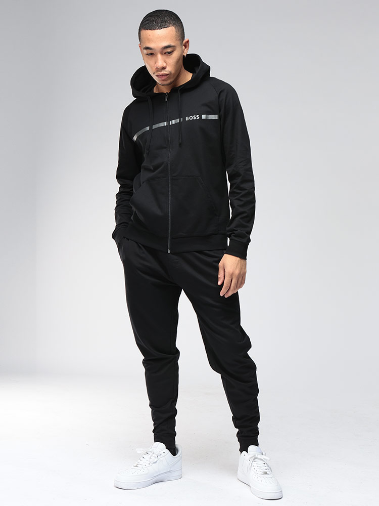 HUGO BOSS (ヒューゴボス) ラインロゴ スウェット フルジップ パーカー