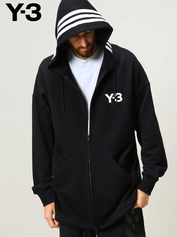 Y-3 (ワイスリー) ブランド メンズ フードライン フルジップ パーカー