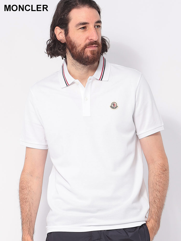 MONCLER (モンクレール) ハーフジップ 半袖 ポロシャツ MC8A0000289A16