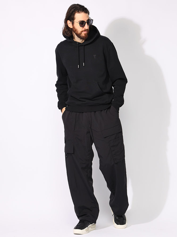 AMI PARIS (アミパリス ) 裏毛 オーガニックコットン ロゴ刺繍 プル