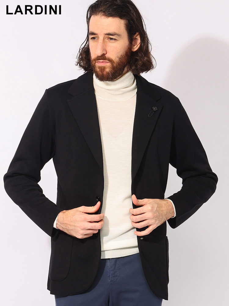 LARDINI (ラルディーニ) ウール シングル ニットジャケット