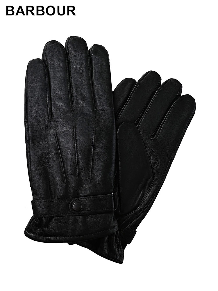 BARBOUR (バブアー) 裏起毛 レザー グローブ BABMGL0009MGL1 メンズ
