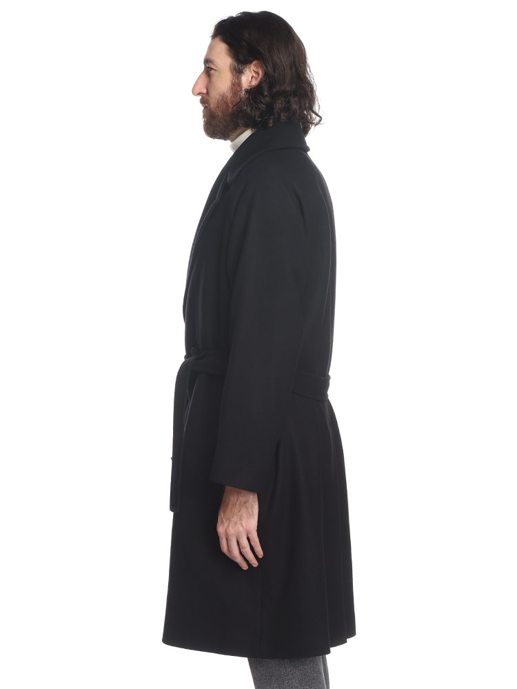 HEVO (イーヴォ) ウール混 ダブル ロングコート BRINDISI