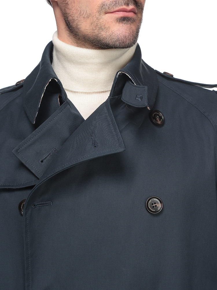 Aquascutum (アクアスキュータム) 総裏チェック ウエストベルト ダブル